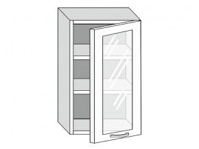 19.50.3 Шкаф настенный (h=913) на 500мм с 1-ой стекл. дверцей в Арамиле - aramil.magazin-mebel74.ru | фото