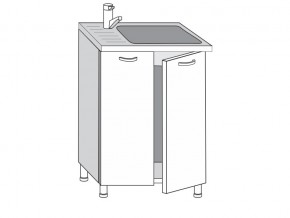 2.60.2мн Шкаф-стол на 600мм под накладную мойку с 2-мя дверцами в Арамиле - aramil.magazin-mebel74.ru | фото