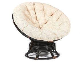 Кресло-качалка Papasan w 23/01 B с подушкой Antique brown, ткань Старт в Арамиле - aramil.magazin-mebel74.ru | фото