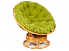 Кресло-качалка Papasan w 23/01 B с подушкой Honey, флок Олива в Арамиле - aramil.magazin-mebel74.ru | фото