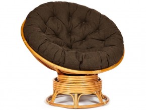 Кресло-качалка Papasan w 23/01 B с подушкой Honey, ткань Коричневый в Арамиле - aramil.magazin-mebel74.ru | фото