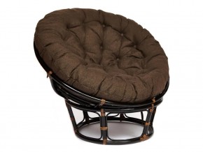 Кресло Papasan 23/01 W с подушкой Antique brown, ткань Коричневый в Арамиле - aramil.magazin-mebel74.ru | фото