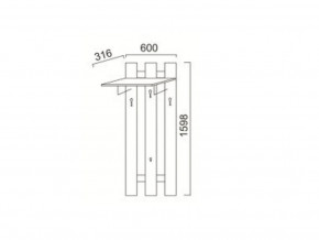 ПР-13 Вешалка в Арамиле - aramil.magazin-mebel74.ru | фото