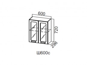 Ш600с/720 Шкаф навесной 600/720 (со стеклом) в Арамиле - aramil.magazin-mebel74.ru | фото